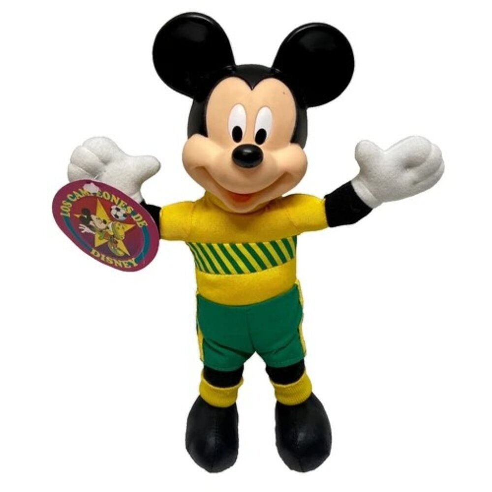 Vintage Disney Mickey Mouse All‎ Stars Sports 11" Soccer Plush McDonald's 1995